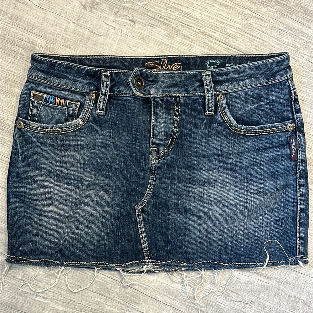 Silver Jeans Women's Blue Denim Skirt